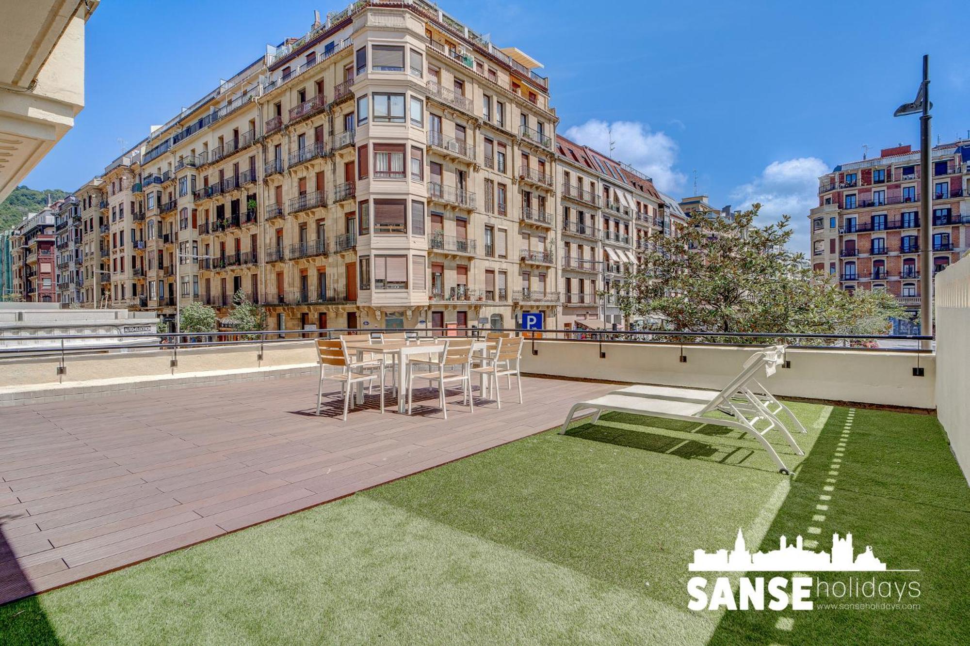 Apartamentos Gran Via By Sanse Holidays 圣塞瓦斯蒂安 外观 照片